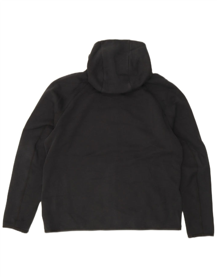 Nike - Sudadera con capucha y cremallera para hombre, talla grande, algodón negro