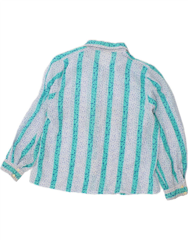 SOMMERMANN Womens Shirt Blouse IT 48 XL Blue Striped Vintage Sommermann and Second-Hand Sommermann from Messina Hembry 