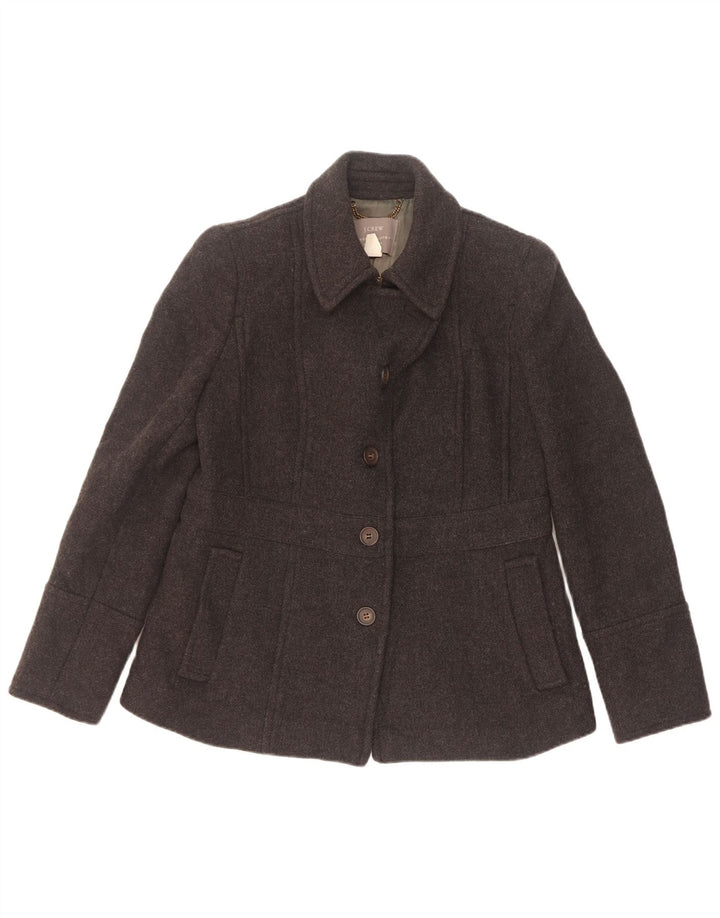 J. Crew Mujeres por Nello Gori Chaquetón de 4 botones US 6 Lana gris medio