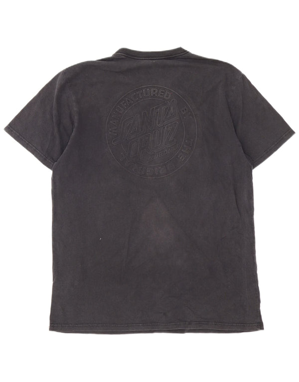Santa Cruz Camiseta gráfica para hombre Top XL Algodón gris