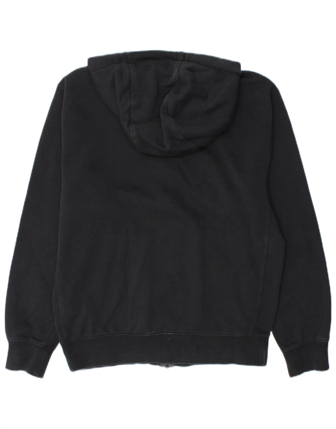 NIKE Sudadera con capucha y cremallera para hombre, talla pequeña, algodón negro