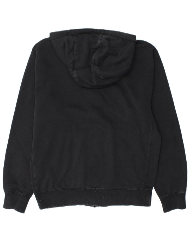 NIKE Sudadera con capucha y cremallera para hombre, talla pequeña, algodón negro