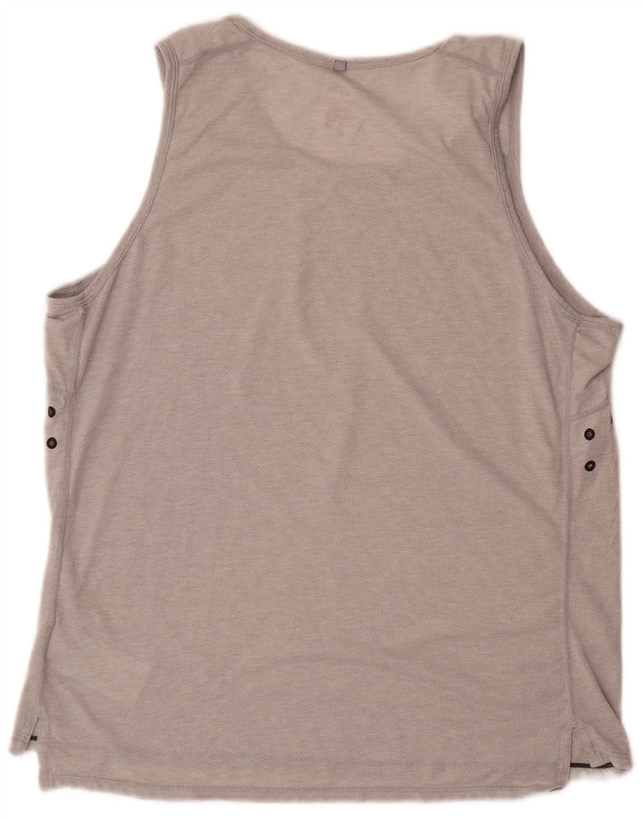 Nike - Camiseta sin mangas Dri Fit para hombre, poliéster color gris grande, talla grande