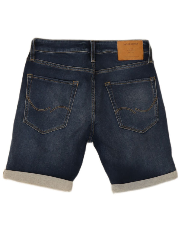 Jack & Jones Mens Shorts De Mezclilla Pequeño W29 Algodón Azul