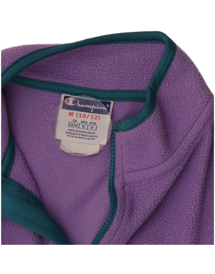 CHAMPION Jersey polar con cremallera y cuello para niña 10-11 años Poliéster morado medio