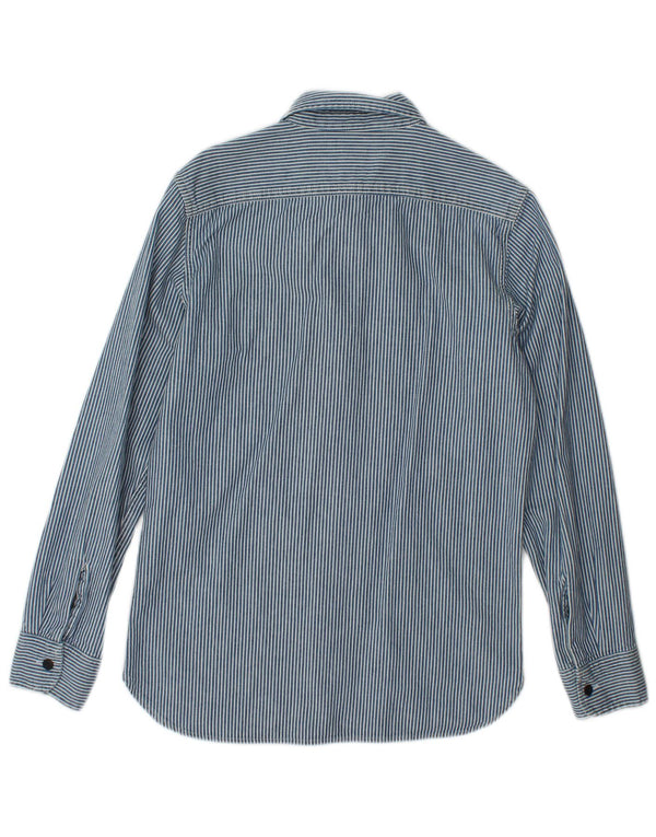 Levi's Anbass Camisa de ajuste relajado para hombre 2XS Algodón a rayas azules