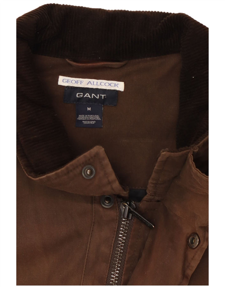 Gant Chaqueta utilitaria con capucha para hombre UK 38 Algodón marrón medio