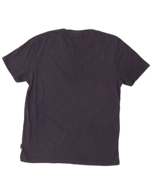 CALVIN KLEIN Camiseta gráfica para hombre Top grande azul marino