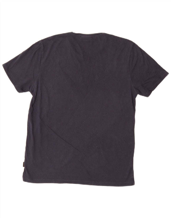 CALVIN KLEIN Camiseta gráfica para hombre Top grande azul marino