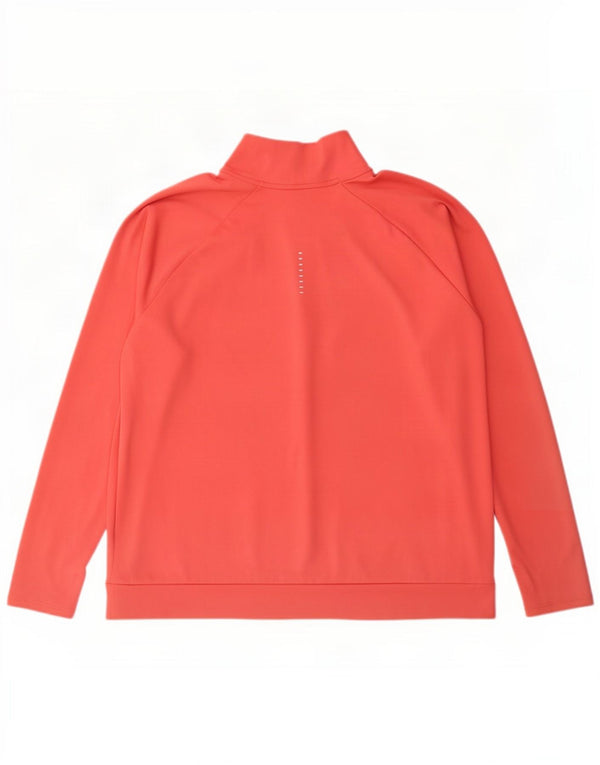 Nike Dri Fit - Chándal con cremallera y cuello para mujer, talla 40, XL, poliéster rosa