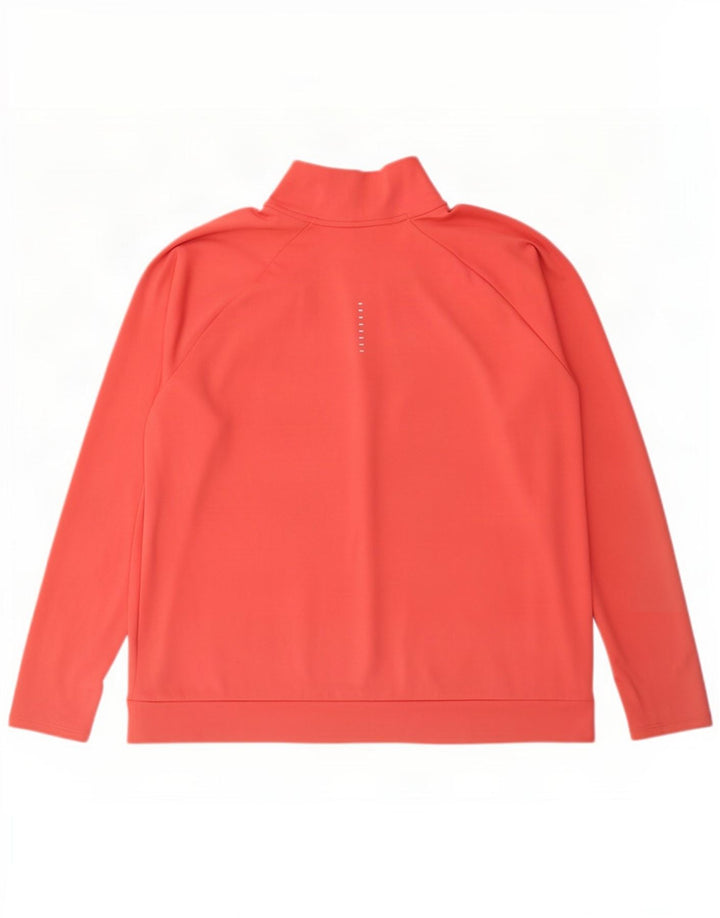 Nike Dri Fit - Chándal con cremallera y cuello para mujer, talla 40, XL, poliéster rosa