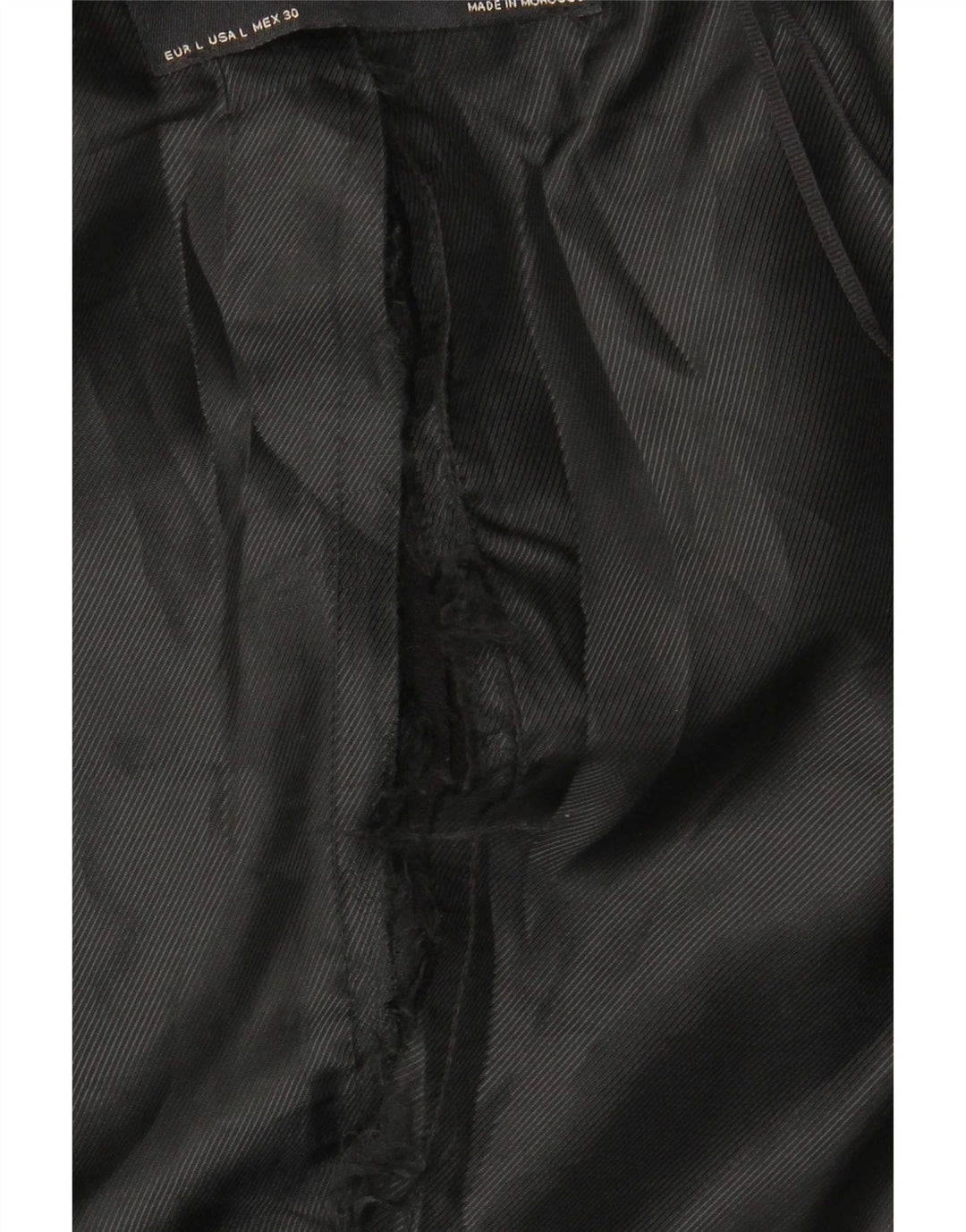 Zara Mujer Chaqueta Blazer Larga UK 46 Grande Poliéster Negro