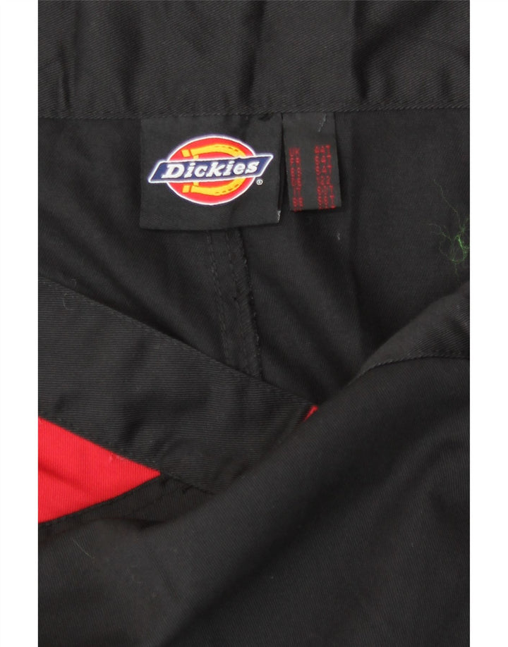 Dickies Pantalones cargo rectos para hombre W44 L31 Poliéster color block negro