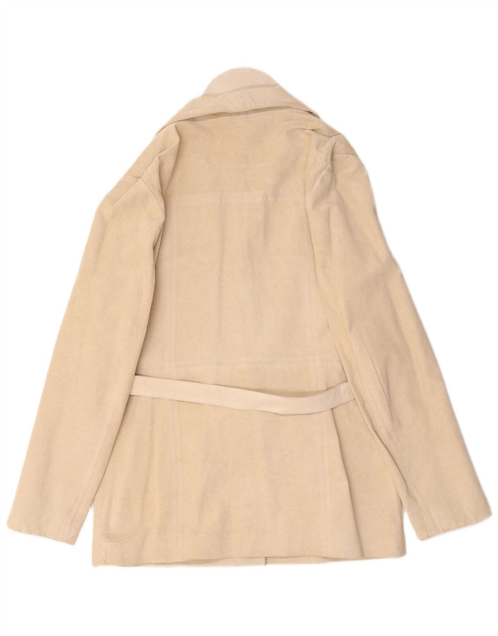 Conbipel Chaqueta De Ante Mujer IT 50 XL Cuero Blanco Roto