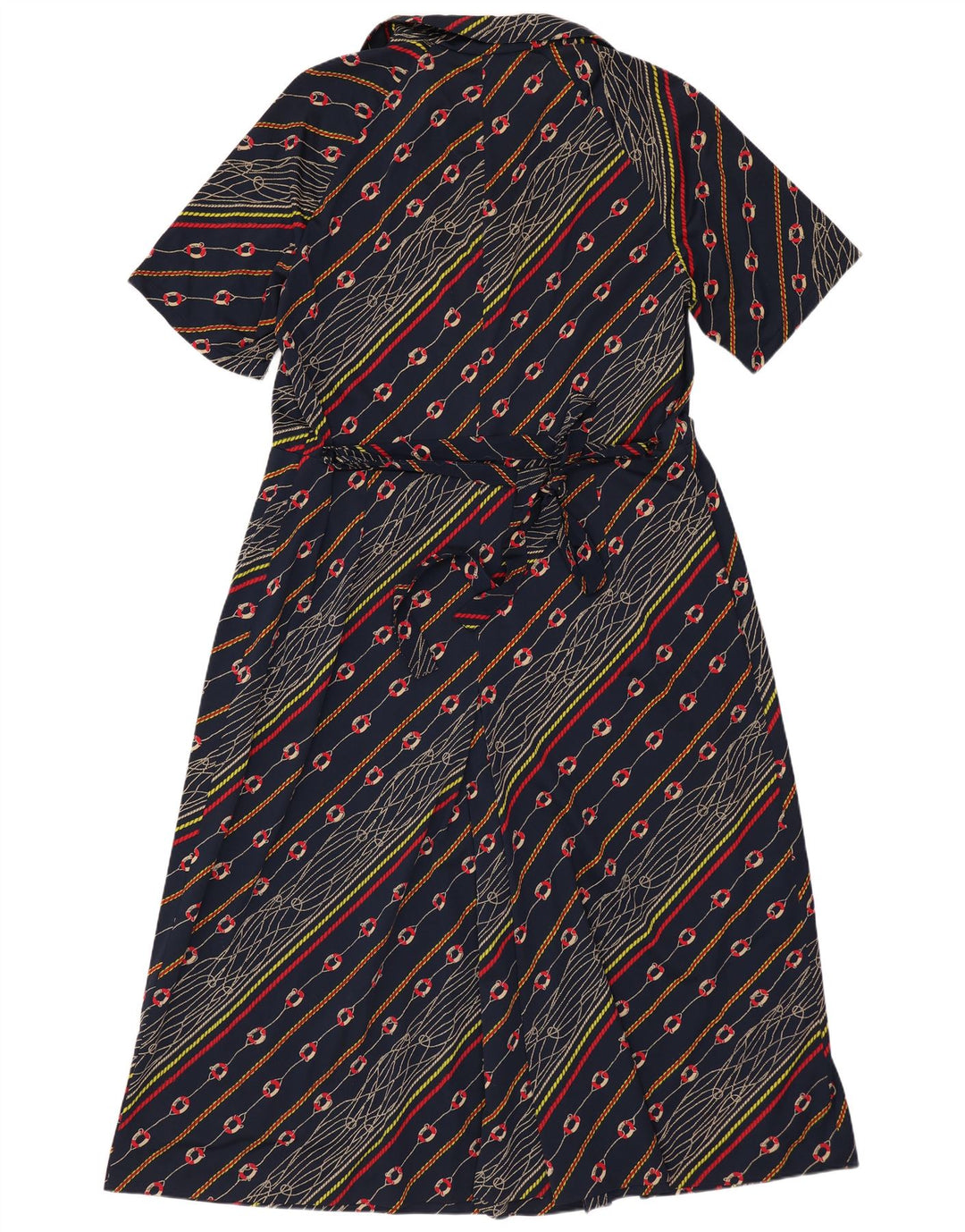 Persona Vestido Mujer Talla Grande Acampanado Talla 27 XL Azul Marino Poliamida