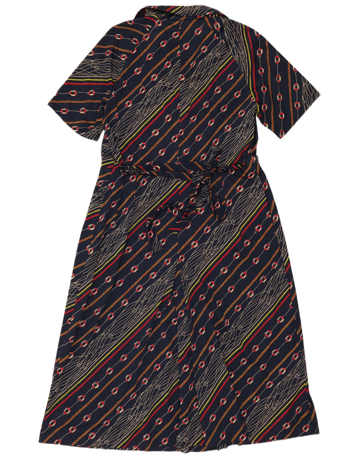 Persona Vestido Mujer Talla Grande Acampanado Talla 27 XL Azul Marino Poliamida