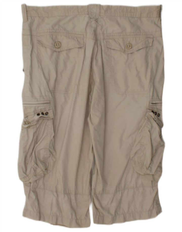 Marks & Spencer Pantalones cortos tipo cargo Blue Harbor para hombre W36 Algodón beige grande