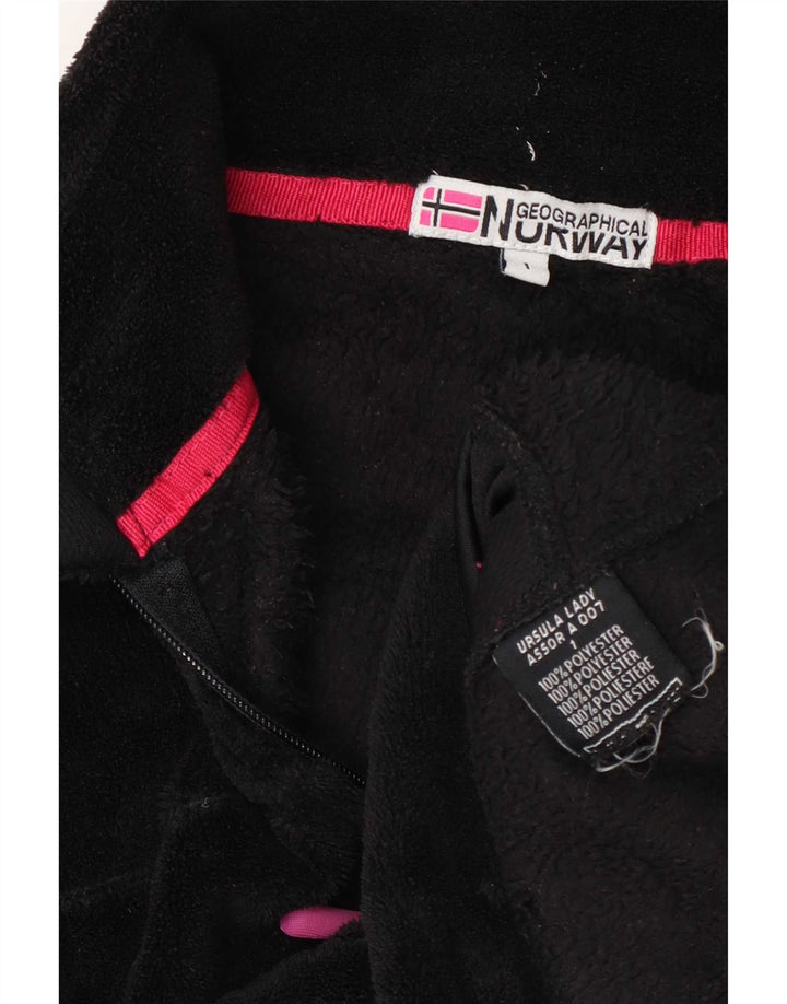 Chaqueta polar para mujer Geographical Noruega UK 40 Mediana Poliéster negro