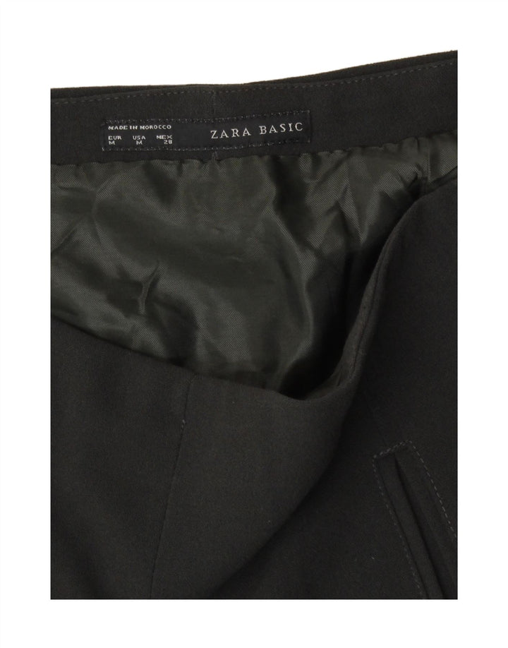 Zara Mujer Falda Acampanada Mediana W28 Negro