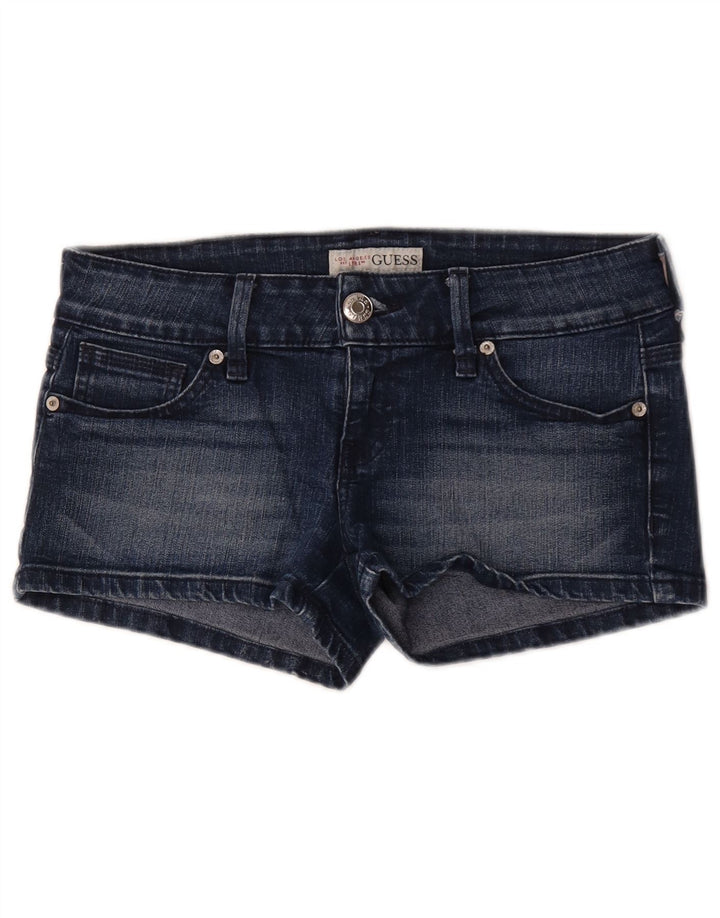 Shorts Guess Mujer W29 Algodón Azul Medio