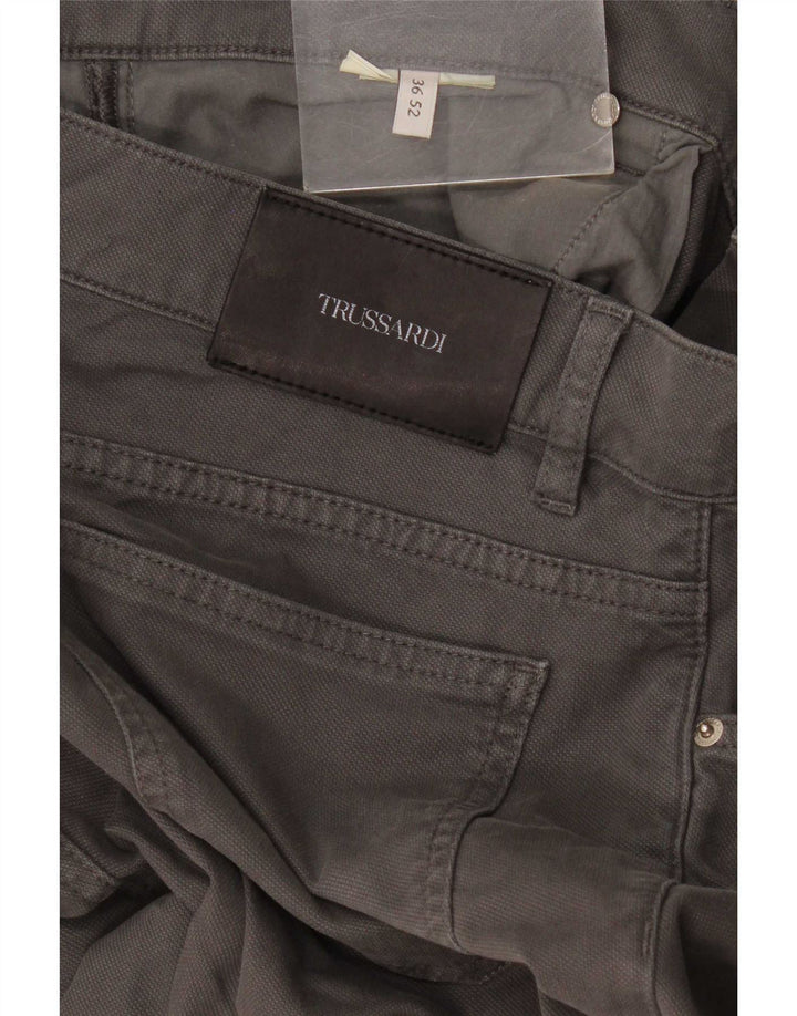 Pantalones Hombre Trussardi Slim Casual W36 L36 Gris