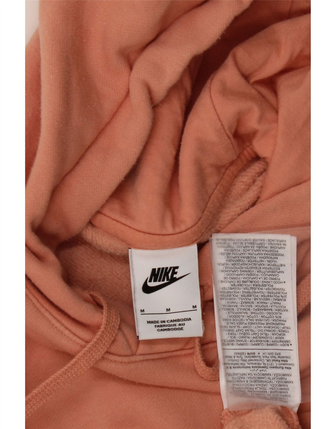 NIKE Hombre Sudadera con Capucha Jumper Naranja Medio Algodón
