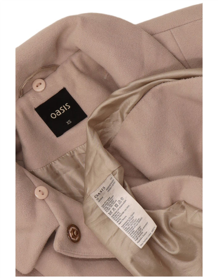 Abrigo Oasis para mujer UK 6 XS Poliéster blanco roto