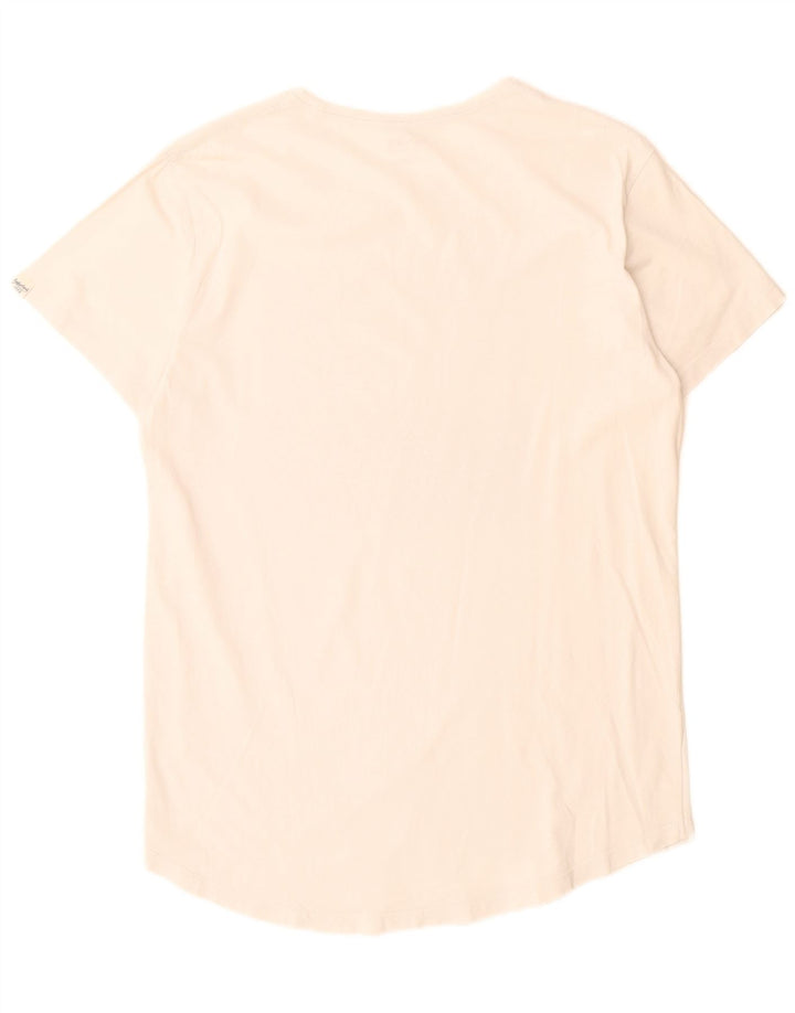 Timberland Camiseta gráfica para hombre Top Medium White Cotton