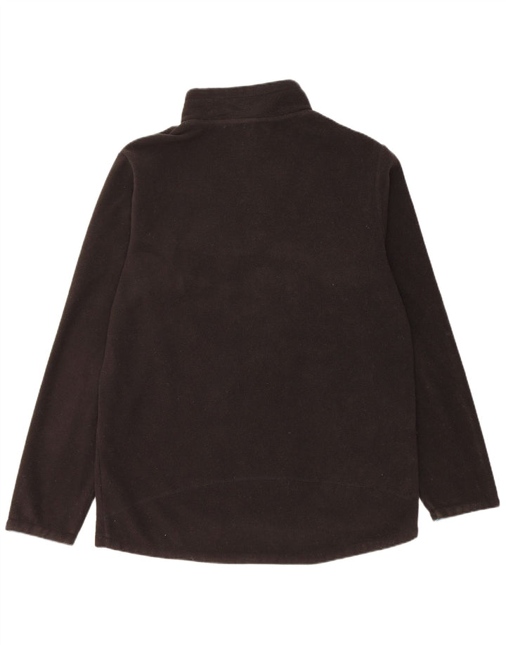 Weird Fish Jersey de forro polar con cuello y cremallera para hombre Poliéster negro mediano