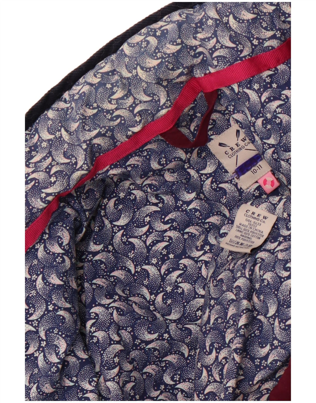 CREW CLOTHING Chaqueta Acolchada Niña 10-11 Años Burdeos Poliéster