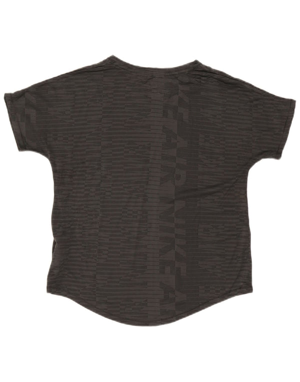 Nike Camiseta gráfica para mujer Top UK 44 Poliéster gris medio