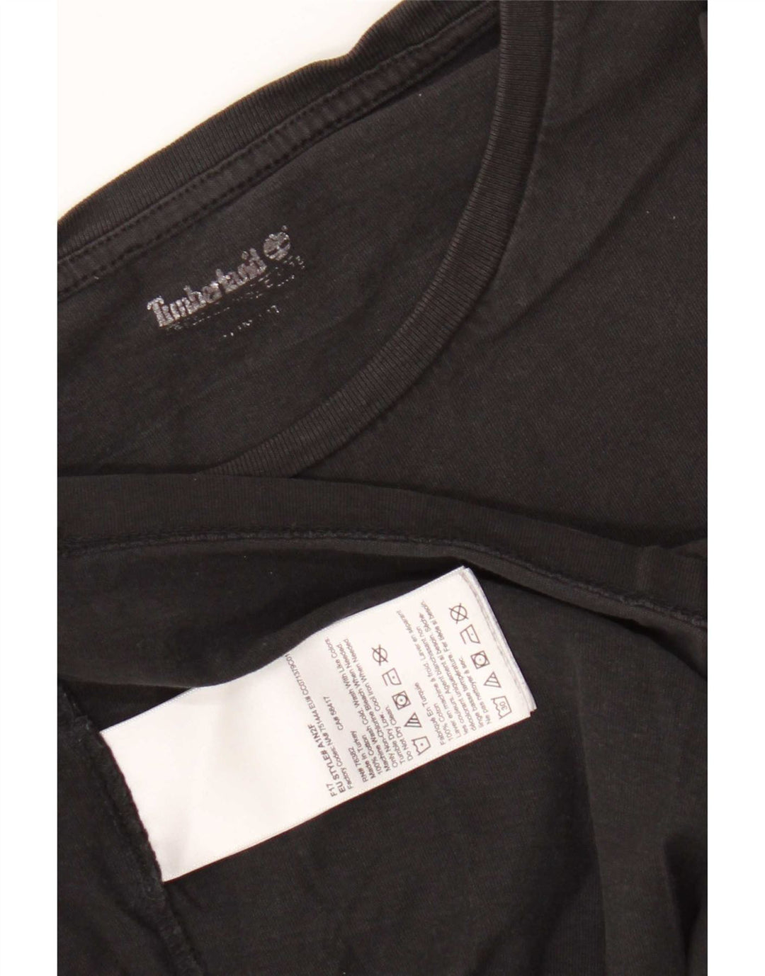 Timberland - Camiseta gráfica para hombre, talla pequeña, algodón negro