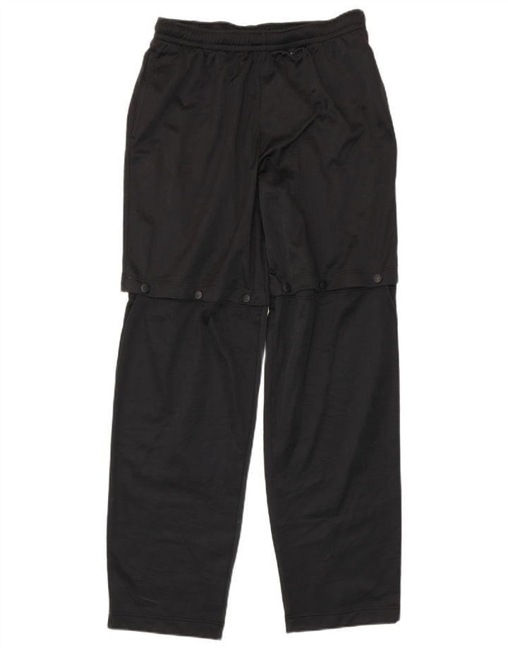 Kappa Hombre Pantalones De Chándal Gráfico Grande Poliéster Negro
