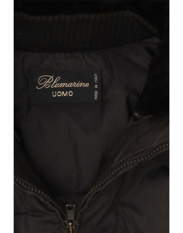 Blumarine Parka para hombre, talla 40, color negro