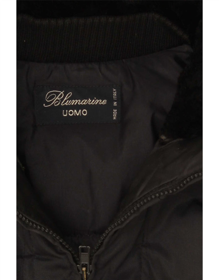 Blumarine Parka para hombre, talla 40, color negro