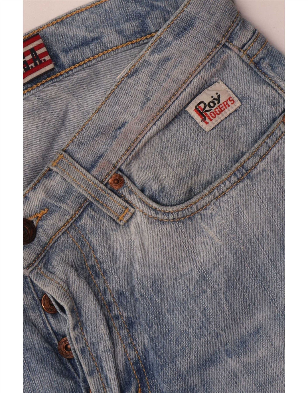 Roy Rogers Vaqueros rectos para hombre W30 L31 Algodón azul