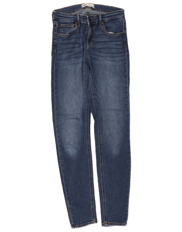 Zara Vaqueros pitillo para mujer EU 38 Small W28 L29 Azul