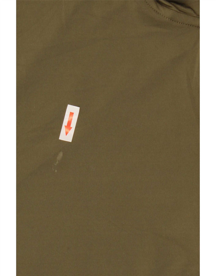 Adidas Hombre Aeroready Zip Neck Jersey Chándal Top Grande Caqui Poliéster