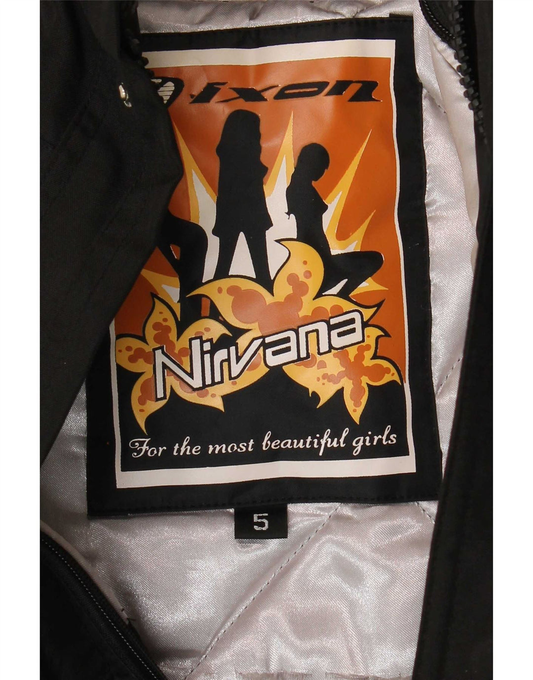 Ixon Nirvana Graphic Racer Chaqueta para Mujer UK 10 Small Black Colorblock