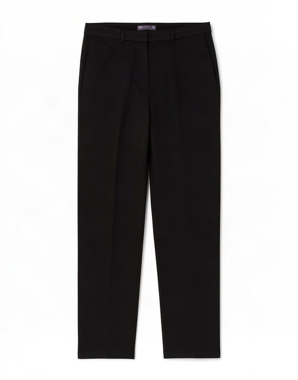 Marks & Spencer Pantalones chinos rectos para mujer UK 12 Medium W32 L31 Negro