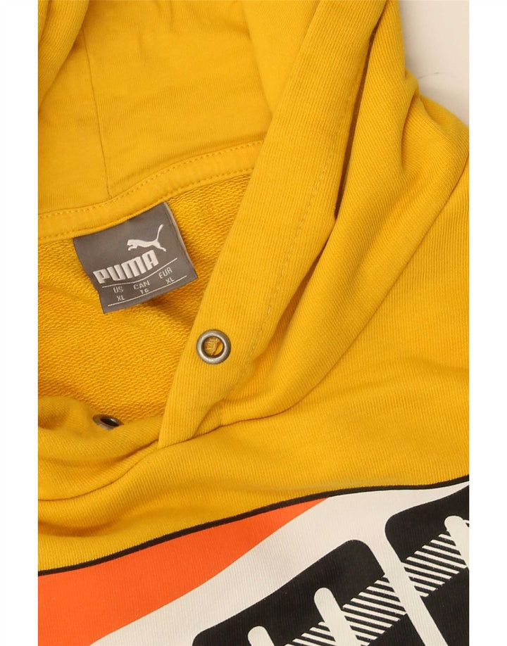 Puma Hombre Graphic Sudadera con capucha Jumper XL Amarillo