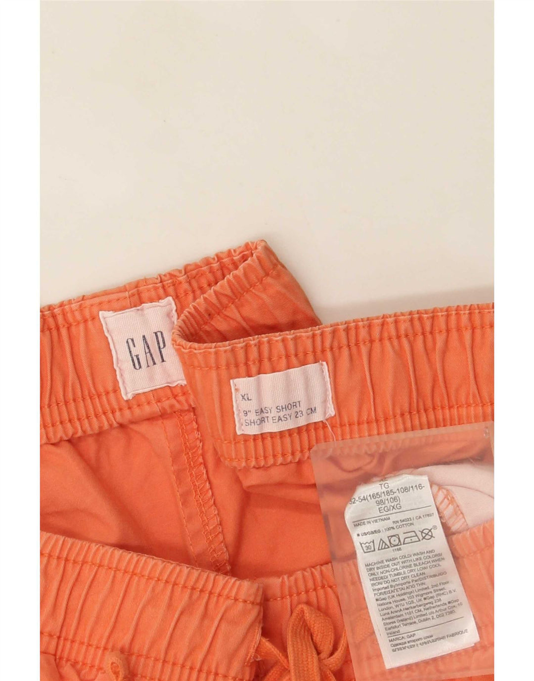 Gap Pantalones cortos chinos para hombre XL W38 Algodón naranja
