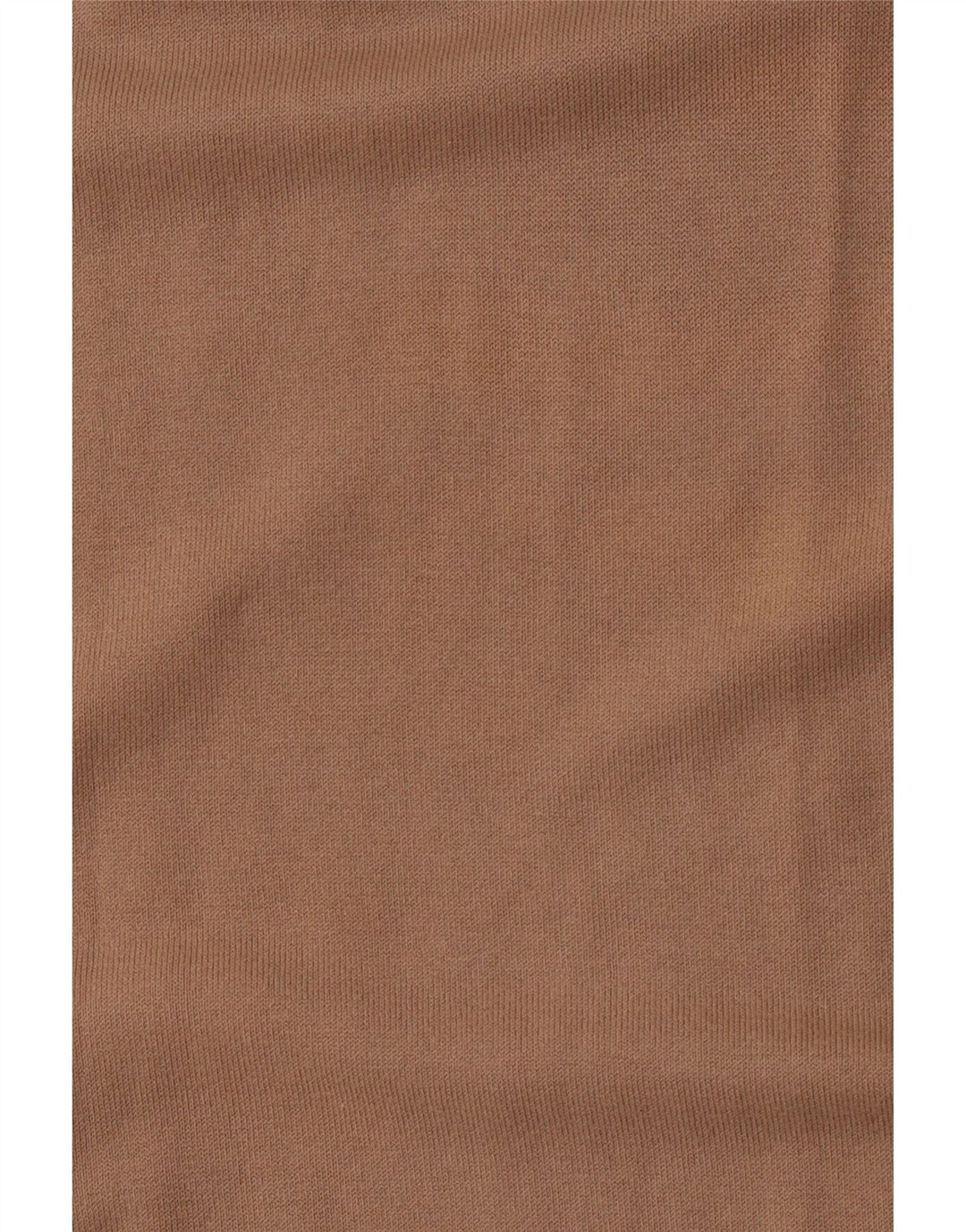 BENETTON Suéter de cuello redondo ajustado para mujer UK 44 Grande Algodón beige