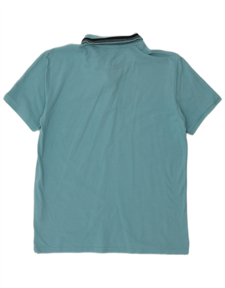 CHAMPION Polo para hombre de algodón azul grande