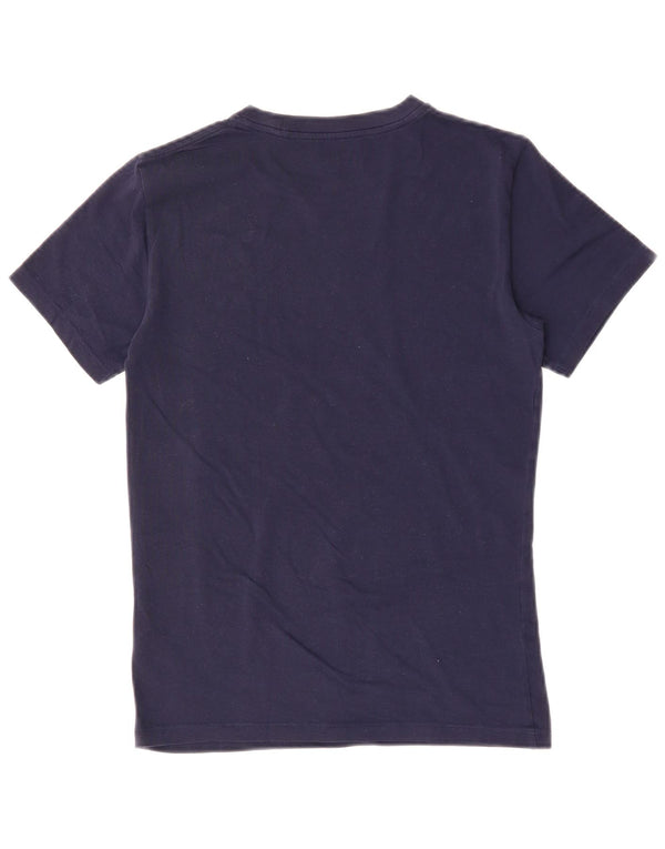 POLO RALPH LAUREN Camiseta para mujer Top UK 8 Small Azul marino Algodón