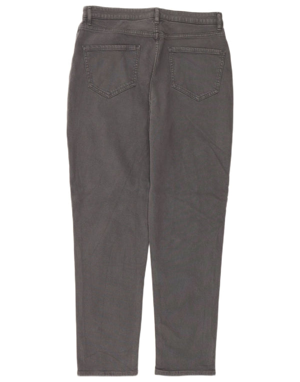 Vaqueros cónicos de cintura alta para mujer de Fat Face UK 10 Small W30 L28 Algodón gris