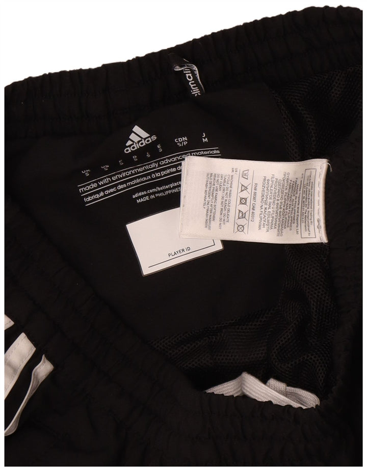 ADIDAS Hombre Climalite Chándal Pantalones Pequeños Poliéster Negro