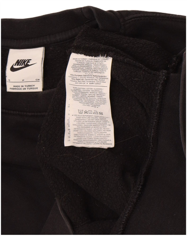 Nike - Sudadera con gráfico para hombre, talla pequeña, algodón negro