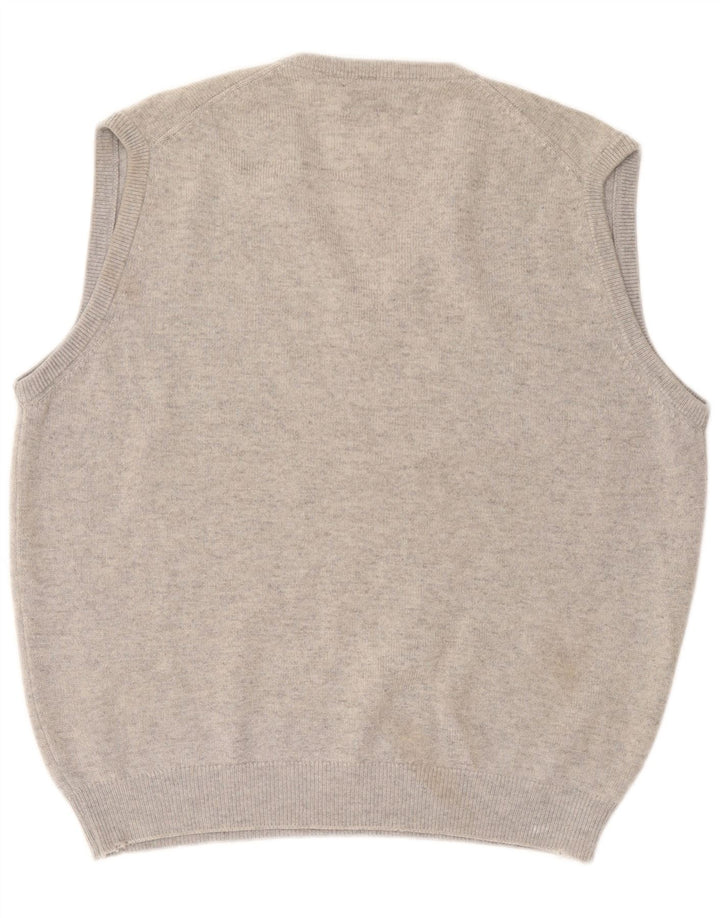 Pringle Hombre Chaleco Tank Top XL Lana Gris