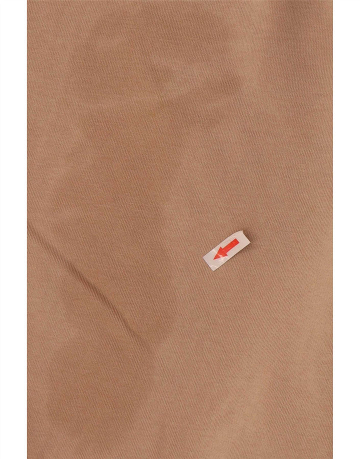 Adidas - Sudadera corta de gran tamaño para mujer, talla 10, color beige